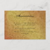 Het Tussenvoegsel van het Huwelijk van het Informatiekaartje (Voorkant)