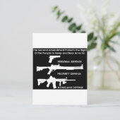 Het tweede amendement beschermt... briefkaart (Staand voorkant)