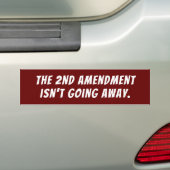 Het tweede amendement gaat niet weg bumpersticker (Op auto)