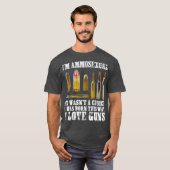 Het tweede amendement is de Pistool van Ammosexuee T-shirt (Voorkant volledig)