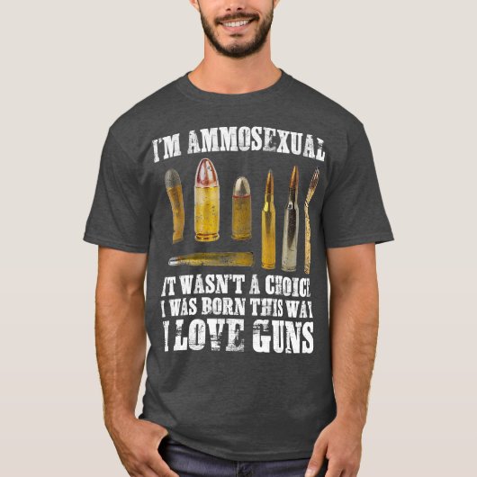 Het tweede amendement is de Pistool van Ammosexuee T-shirt (Voorkant)