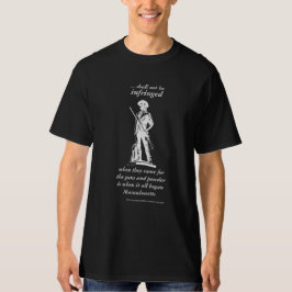 Het tweede Amendement zal geen overtreden donker t T-shirt