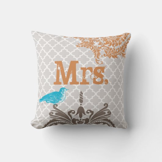 Het tweede Jubileum is Katoen  Bird Kussen (Voorkant)