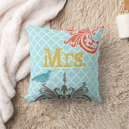 Het tweede Jubileum van de bruiloft is Cotton Bird Kussen (Deken)