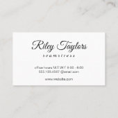 Het Type van manuscript met Monogram Visitekaartje (Achterkant)