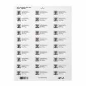Het Uilbewaarder Retouradreslabel Etiket (Full Sheet)