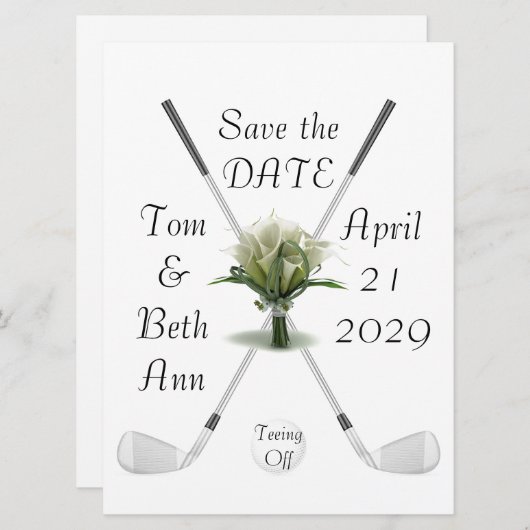 Het uit sparen de Aankondiging van de Datum (Voorkant / Achterkant)