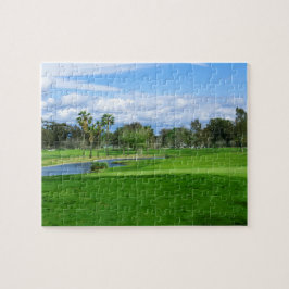 Het uitdagende Golfcursus Puzzle Legpuzzel