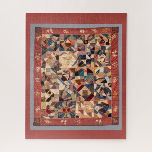 Het uitdagende Patchwork Crazy Quilt Legpuzzel (Verticaal)
