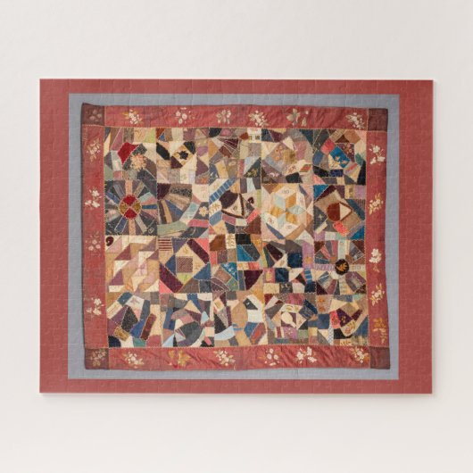 Het uitdagende  Patchwork Crazy Quilt Legpuzzel (Horizontaal)