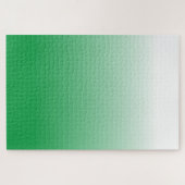 Het uitdaging Witte aan Groene (of diy) Gradiënt Legpuzzel (Horizontaal)