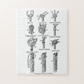 Het uiteinde van een ringpuip legpuzzel (Verticaal)