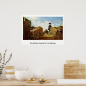 Het uiteinde van het onderzoek door Carl Spitzweg Poster (Keuken)