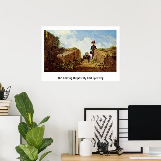 Het uiteinde van het onderzoek door Carl Spitzweg Poster (Thuiskantoor)