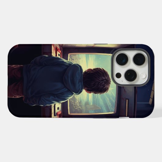 Het uiteindelijke niveau | Een retro arcade droom iPhone Hoesje (Achterkant horizontaal)