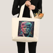 Het uiterlijk van Donald Trump. Grote Tote Bag (Voorkant (product))