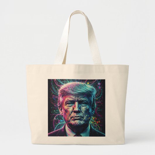 Het uiterlijk van Donald Trump. Grote Tote Bag (Voorkant)