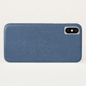 Het uiterlijk van Slutblauw Suede Texture Case-Mate iPhone Case (Achterkant (horizontaal))