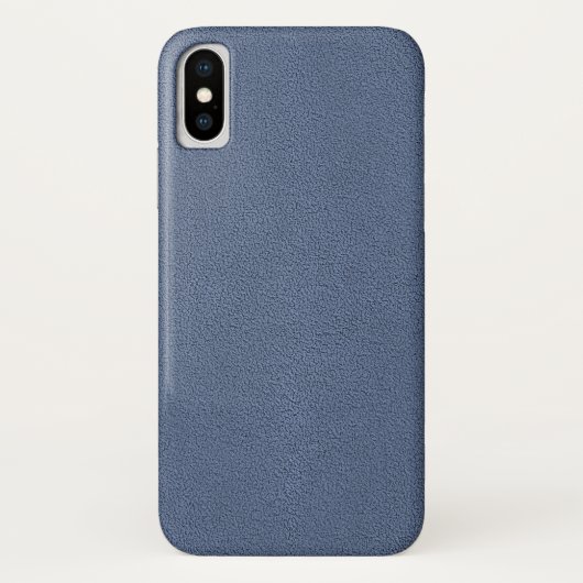 Het uiterlijk van Slutblauw Suede Texture Case-Mate iPhone Case (Achterkant)