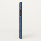 Het uiterlijk van Slutblauw Suede Texture Case-Mate iPhone Case (Achterkant / rechts)