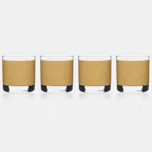 Het uiterlijk van Snuggly Camel Brown Suede Whisky Glas (Achterkant)