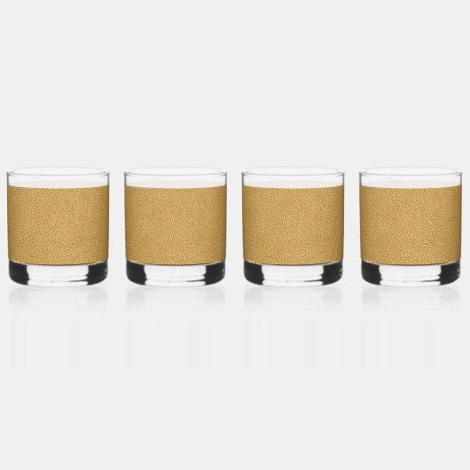 Het uiterlijk van Snuggly Camel Brown Suede Whisky Glas (Voorkant)