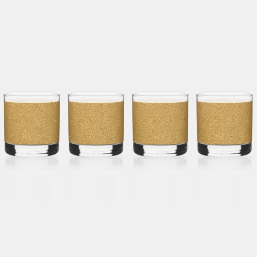 Het uiterlijk van Snuggly Camel Brown Suede Whisky Glas (Links)