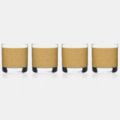 Het uiterlijk van Snuggly Camel Brown Suede Whisky Glas (Rechts)