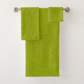 Het uiterlijk van Snuggly Chartreuse Green Suede Bad Handdoek (Insitu)