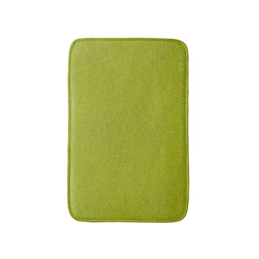 Het uiterlijk van Snuggly Chartreuse Green Suede Badmat (Voorkant Verticaal)