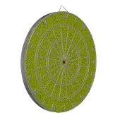 Het uiterlijk van Snuggly Chartreuse Green Suede Dartbord (Voorkant Links)