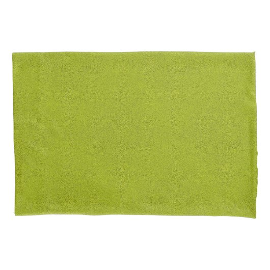 Het uiterlijk van Snuggly Chartreuse Green Suede Kussensloop (Voorkant)