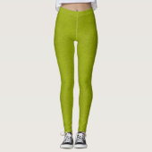 Het uiterlijk van Snuggly Chartreuse Green Suede Leggings (Voorkant)