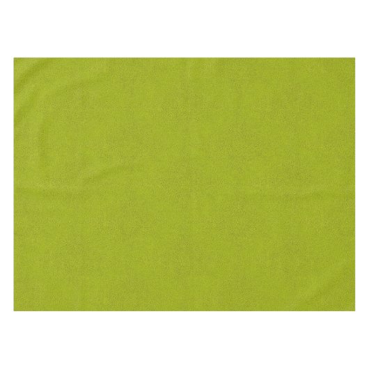 Het uiterlijk van Snuggly Chartreuse Green Suede Tafelkleed (Voorkant (Horizontaal))