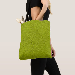 Het uiterlijk van Snuggly Chartreuse Green Suede Tote Bag