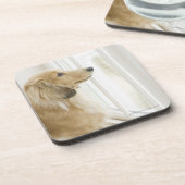 Het uitkijkvenster van de hond drankjes onderzetter (Linkerzijde)