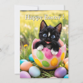 Het uitkomen van een plan: Felini's Paasverrassing Feestdagenkaart