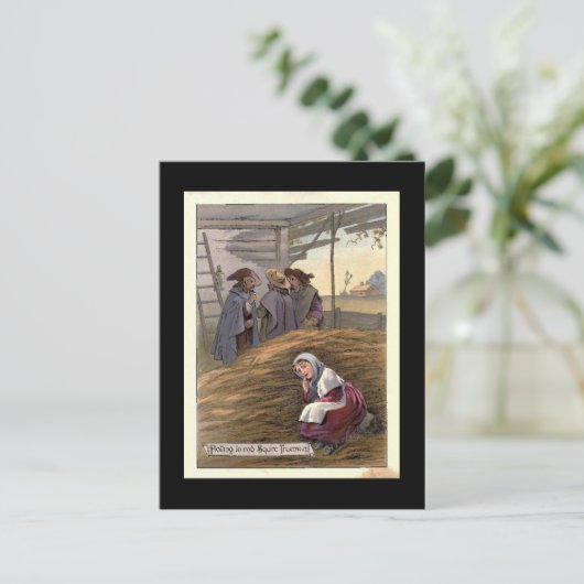 Het uitlokken van een vierkant Trueman Briefkaart (Staand voorkant)