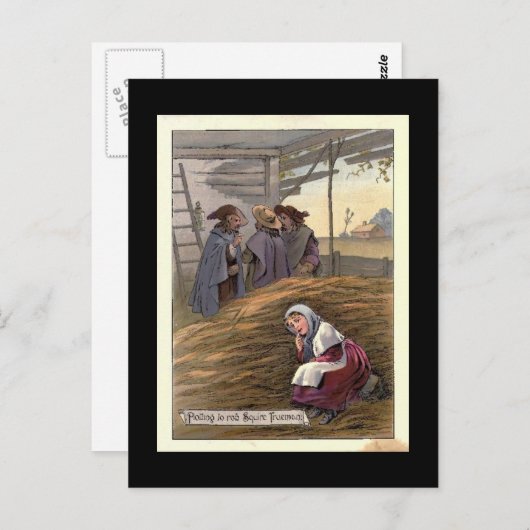 Het uitlokken van een vierkant Trueman Briefkaart (Voorkant / Achterkant)