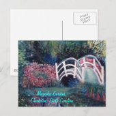 Het uitnodigen Witte Brug in Heerlijke Tuinen Briefkaart (Voorkant / Achterkant)