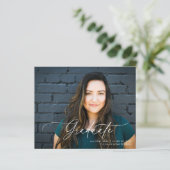 Het Uitnodiging van het Afstuderen van de Foto van (Staand voorkant)