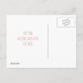 Het Uitnodigingsontwerp van de bruiloft Uitnodiging Briefkaart (Achterkant)