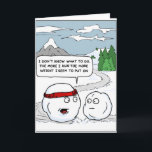 Het uitoefenen van Frosty Snowman Funny Card Feestdagen Kaart<br><div class="desc">Santa grappige humor komedie kerstseizoenen graafkaart rendiersneeuw wintersneeuw</div>