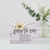 Het Uitstel van de bruiloft Vertraging de Datum Zo Aankondigingskaart (Staand voorkant)