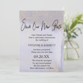 Het Uitstellen van de bruiloft sparen Onze Nieuwe  Kaart (Staand voorkant)