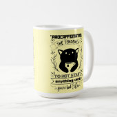 Het uitstellen van de neiging om niets te beginnen koffiemok (Voorkant rechts)