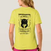 Het uitstellen van de neiging om niets te beginnen t-shirt (Achterkant)