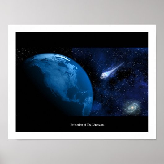 Het uitsterven van de dinosauriërs poster (Voorkant)