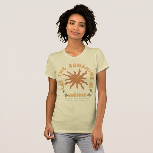 Het uitstralen van positieve energie t-shirt (Voorkant volledig)
