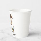 Het uitvoeren van een wetenschappelijk experiment papieren bekers (Links)